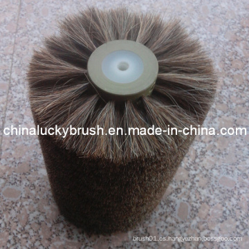 China fabricante Caballo de pelo material de zapatos pulido brocha de rueda (YY-007)